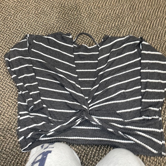 Open-Back Striped Top - Picture 1 of 2